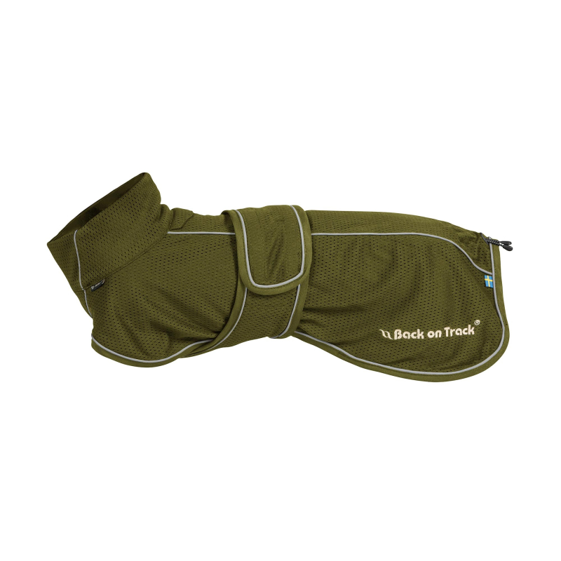Back on Track BUDDY 2.0 Netz-Hundemantel &ndash; Olivgr&uuml;n &ndash; 56 cm