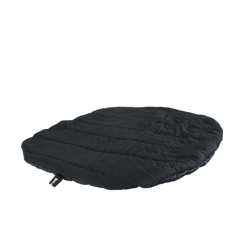 Back on Track Ovales Hunde-Reisebett &ndash; Schwarz &ndash; 80x100 cm