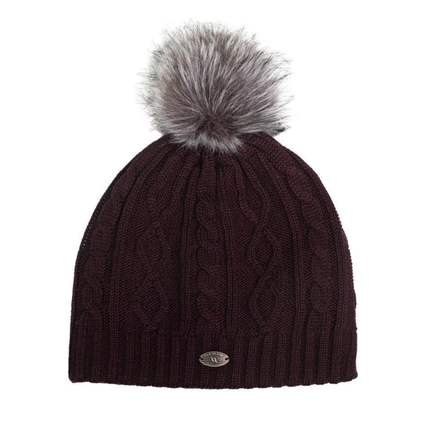 Back on Track Pudelmütze Rose weinrot