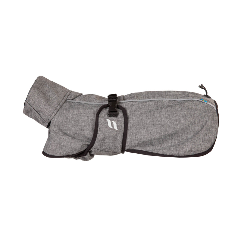 Back on Track BARK Softshell-Hundemantel &ndash; hoher Rutenansatz &ndash; Grau &ndash; 45 cm