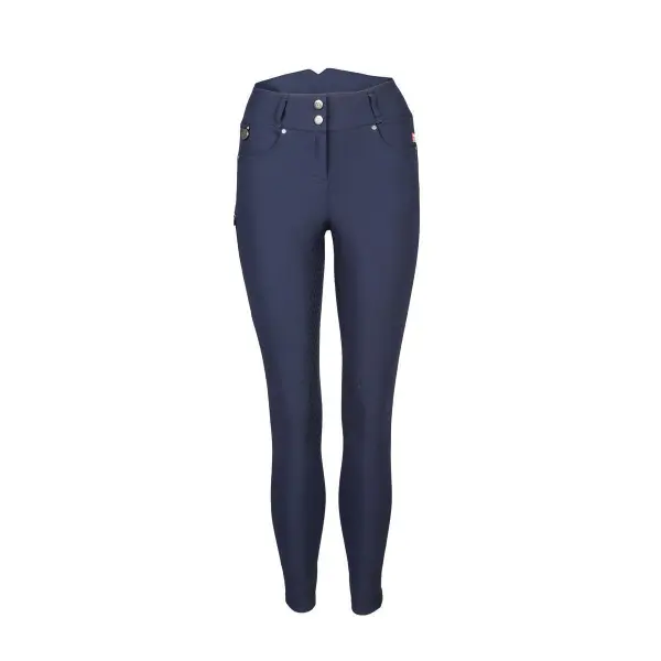 Back on Track Reithose Julia Grip Vollbesatz blau 32