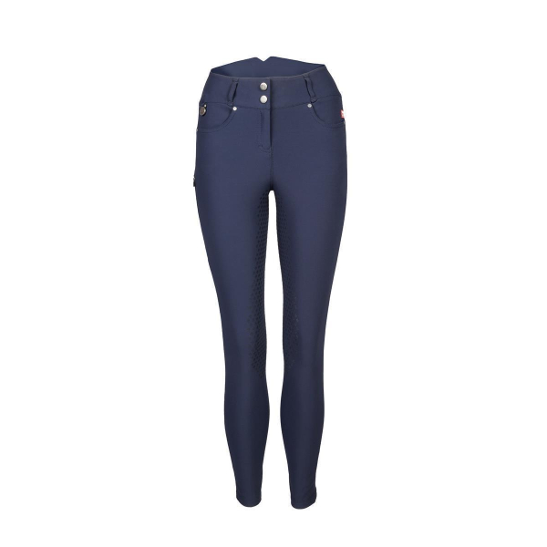 Back on Track Reithose Julia Grip Vollbesatz blau 40