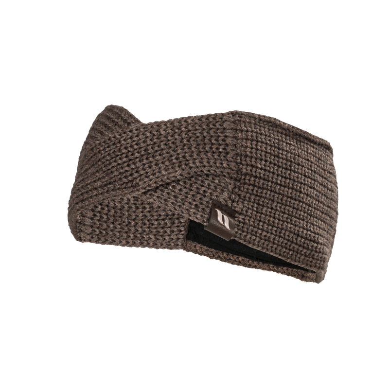 Back on Track Nora Twist Stirnband aus Wolle &ndash; Braun &ndash; Einheitsgr&ouml;&szlig;e
