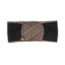 Back on Track Stirnband Nora Twist Wolle braun