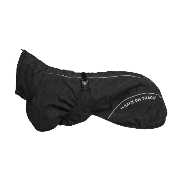 Back on Track BAY Hunde-Regenmantel, hoher Rutenansatz schwarz 45 cm