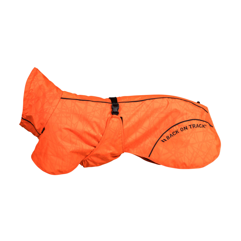 Back on Track BAY Hunde-Regenmantel, Hoher Rutenansatz &ndash; Orange &ndash; 60