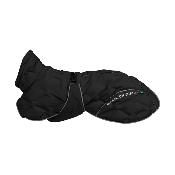 Back on Track BAY Hunde-Wintermantel, 120 g, niedriger Rutenansatz, schwarz