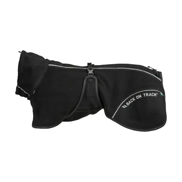 Back on Track BAY Fleece-Hundemantel, hoher Rutenansatz, schwarz