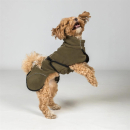 Back on Track BAY Fleece-Hundemantel, hoher Rutenansatz, olivgrün 35 cm