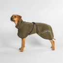 Back on Track BAY Fleece-Hundemantel, niedriger Rutenansatz, olivegrün 65 cm