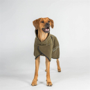 Back on Track BAY Fleece-Hundemantel, niedriger Rutenansatz, olivegrün 85 cm