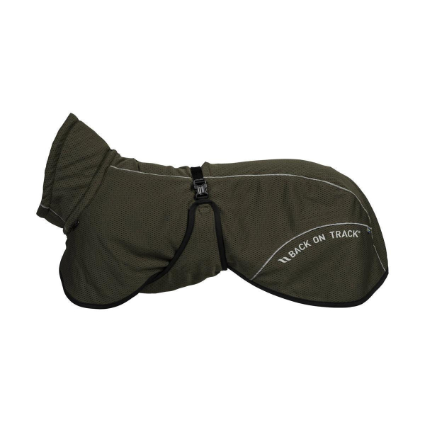 Back on Track BAY Netz-Hundemantel, Niedriger Rutenansatz,olivgrün 45 cm