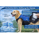 CaniCool Kühlweste für Hunde mit PCM Technologie – konstante Kühlung 21°C oder 29°C – wiederverwendbar, ohne Wasser – Hundekühlweste gegen Hitze S 21 Grad