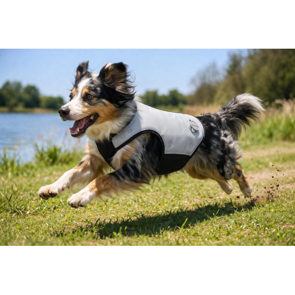 Cani.cool DRY Kühlweste für Hunde – Verdunstungskühlung ohne Kühlpacks – sofort einsatzbereit & wiederverwendbar – Hundekühlweste gegen Hitze XL
