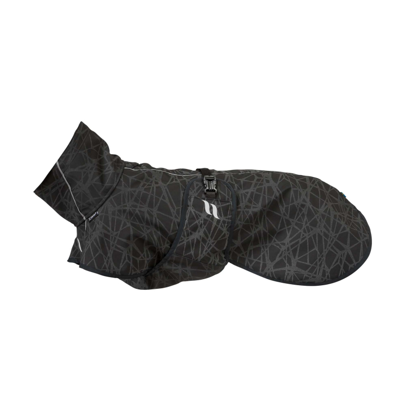 Back on Track BARK Softshell-Hundemantel &ndash; hoher Rutenansatz &ndash; Black/Grey &ndash; 80 cm