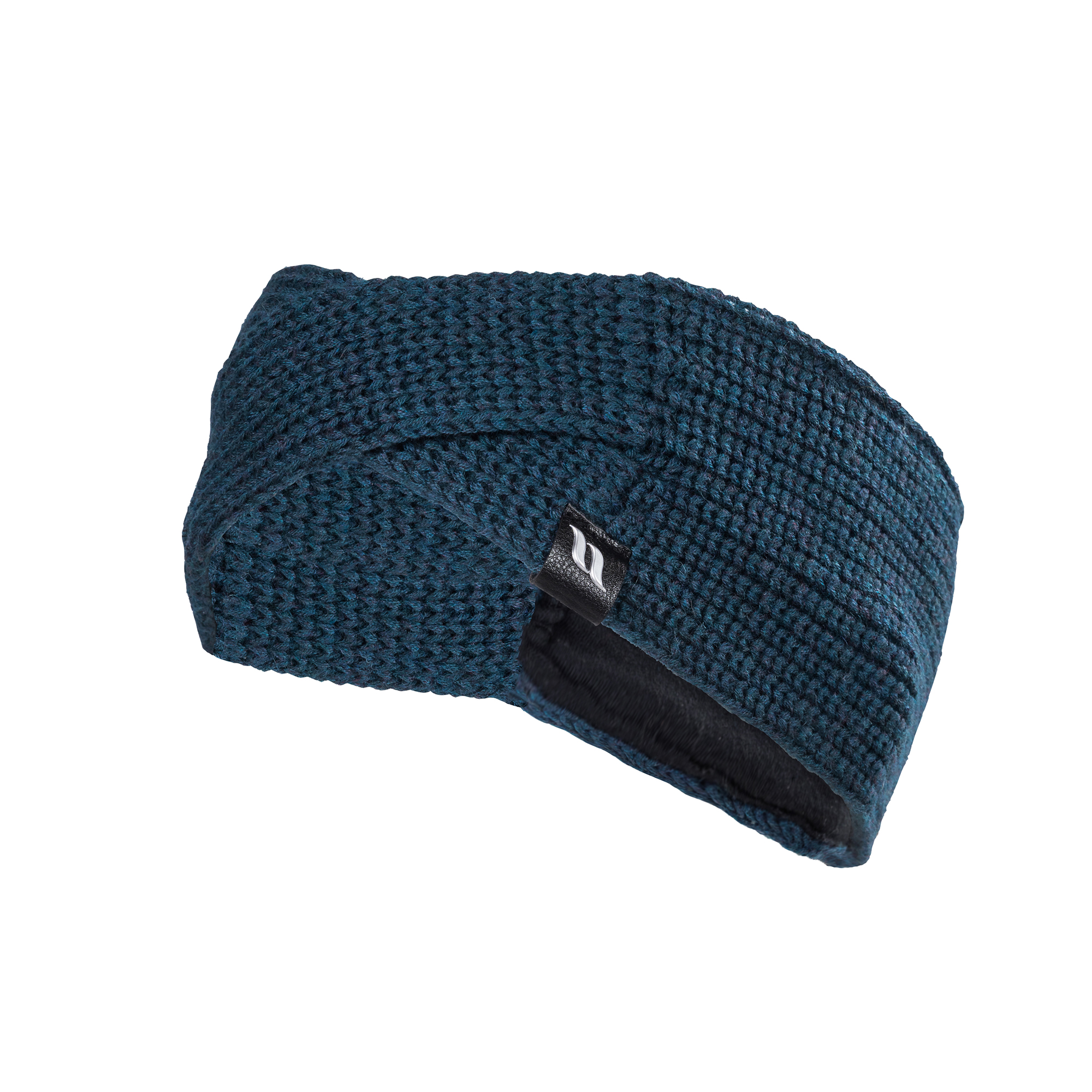 Back on Track Nora Twist Stirnband aus Wolle in Blau – Produktansicht