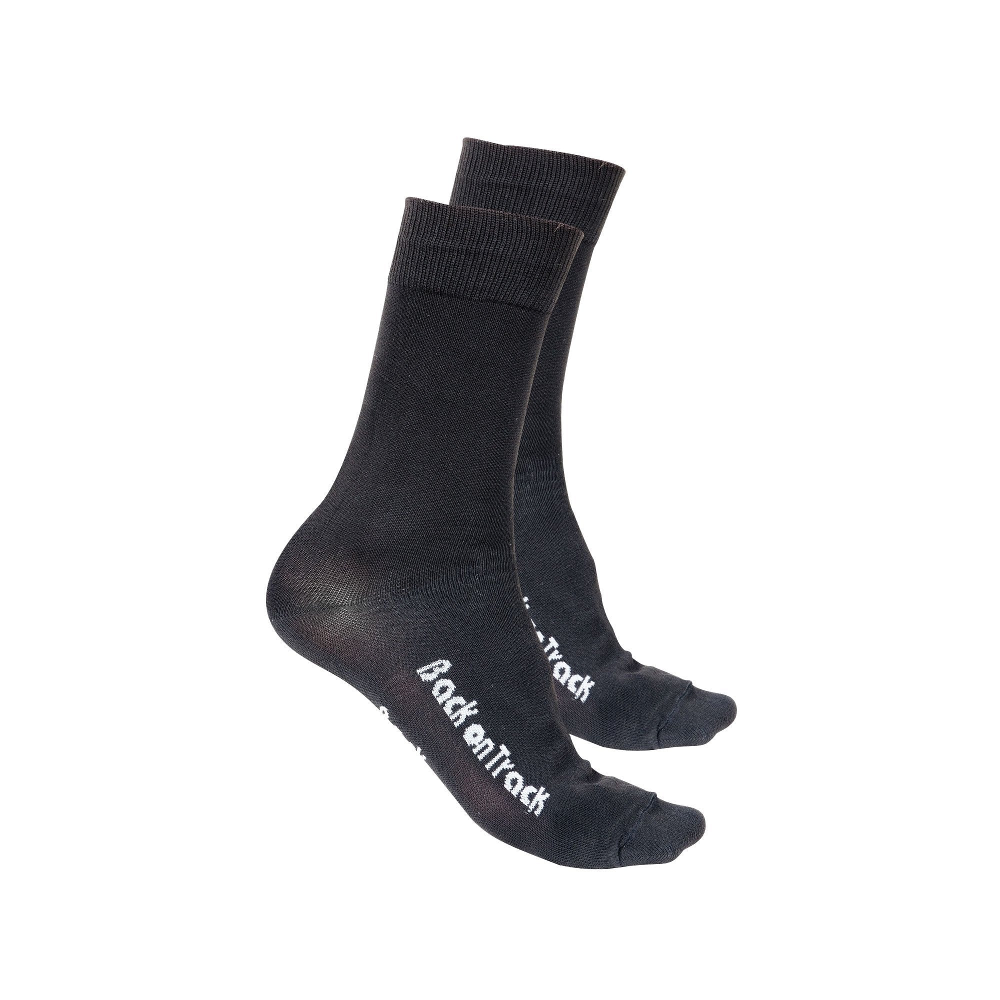 Back on Track Socken in Schwarz, seitliche Ansicht