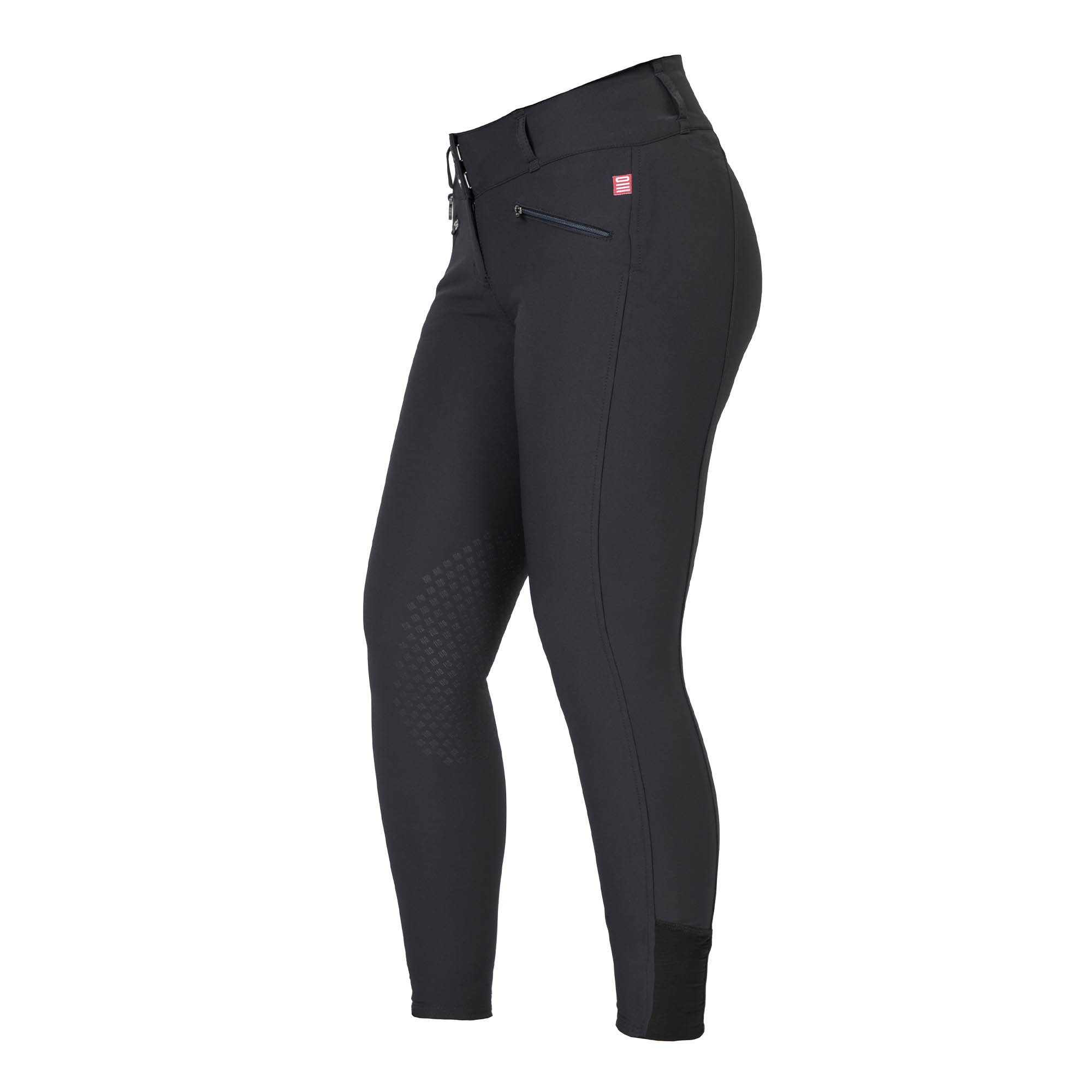 Back on Track Katie Damen-Reithose mit Kniebesatz in Schwarz – Produktansicht