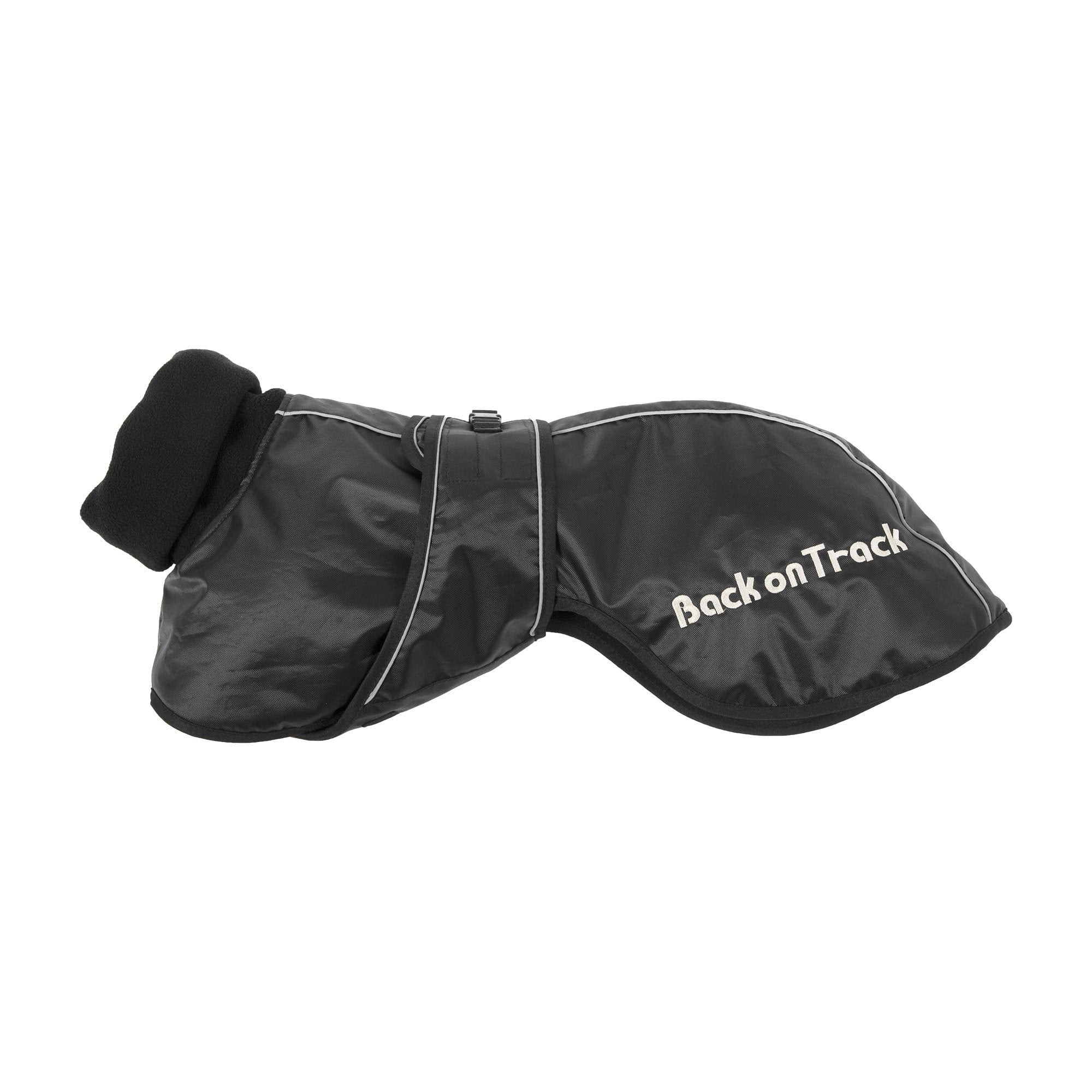 Windhundmantel 3212 in Schwarz, seitliche Produktansicht