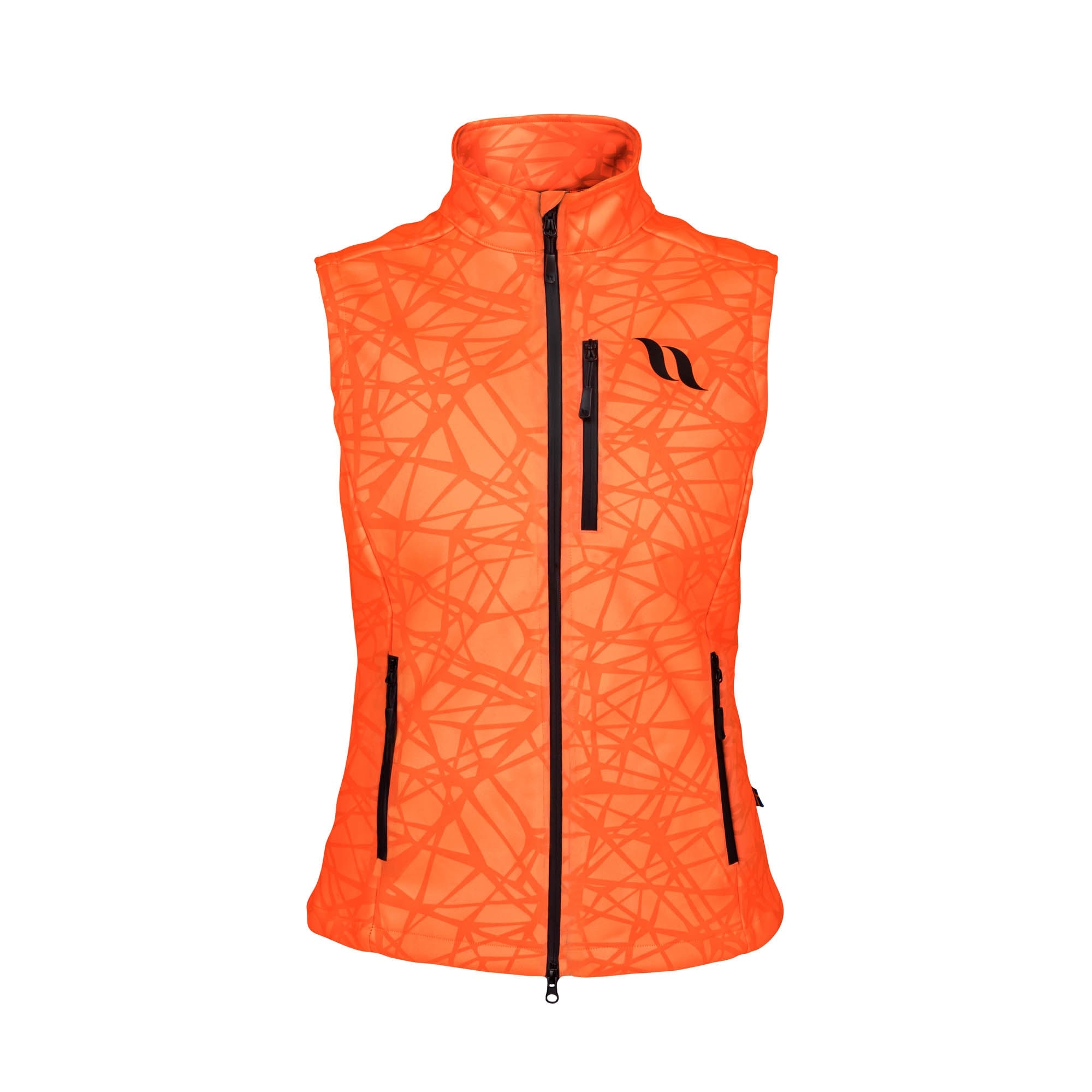 Back on Track Outdoor-Damenweste, Modell "Flash" in Orange – Produktansicht